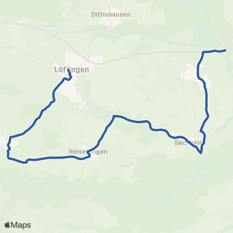 RVF Löffingen Bf ↔︎ Neustadt  Bf map