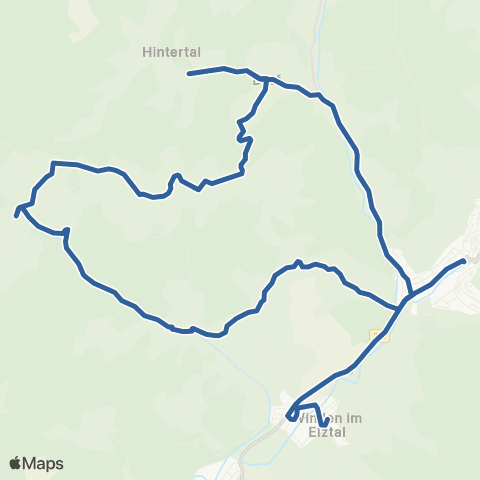 RVF Oberwinden Schule ↔︎ Elzach Bf map