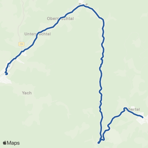 RVF Schonach Wälderhaus ↔︎ Elzach Bf map