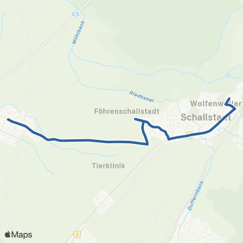 RVF Mengen Adler ↔︎ Wolfenweiler Schule map