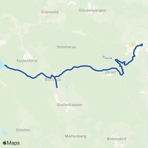 RVF Grafenhausen Schule ↔︎ Bonndorf Zentrum map