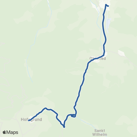 RVF St. Wilhelm Linde Napf ↔︎ Kirchzarten Bf map