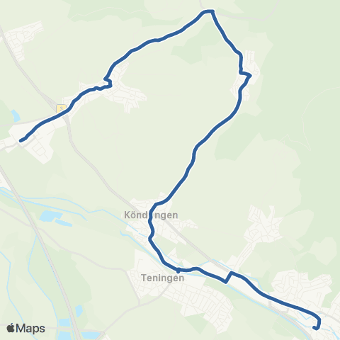 RVF Riegel-Malterdingen ↔︎ Emmendingen Bf map