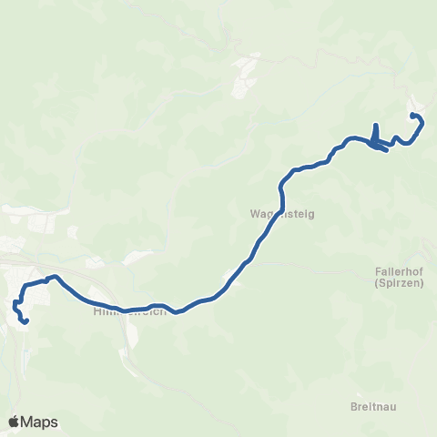 RVF St. Märgen Post ↔︎ Himmelreich Bf map