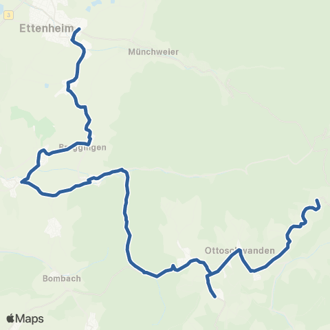 RVF Ettenheim Heimschule ↔︎ Freiamt Hintere Höfe map