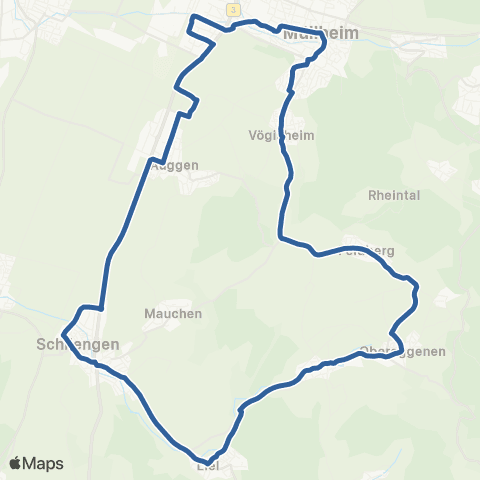 RVF Müllheim  Bf ↔︎ Müllheim  Bf map