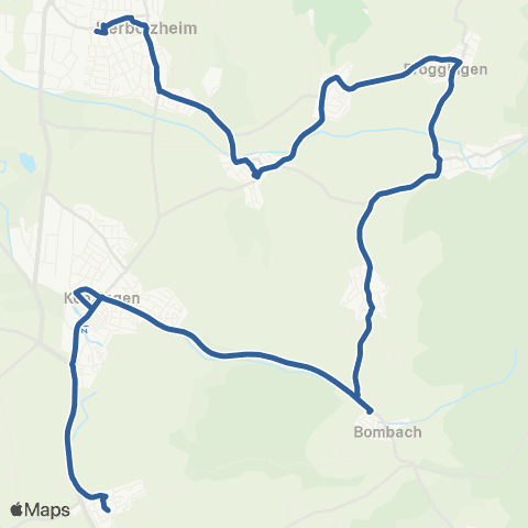 RVF Kenzingen Bf ↔︎ Herbolzheim  Bf map