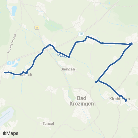 RVF Staufen Süd  ↔︎ Schallstadt Bf map