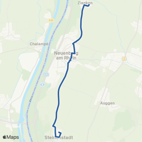 RVF Zienken Schule ↔︎ Steinenstadt Eichacker map