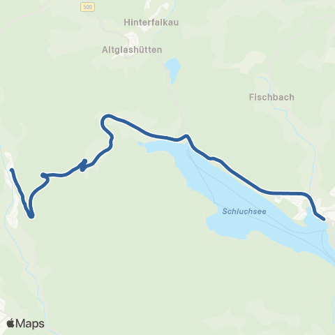 RVF Schluchsee Bf ↔︎ Menzenschwand Hinterdorf map