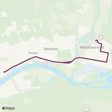 RVTA Montoursville map