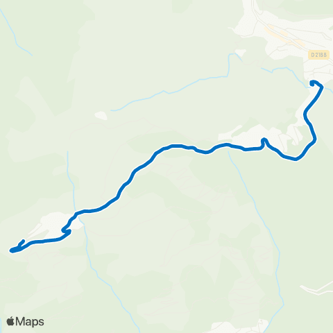 Navette des Saisies Bisanne 1500 - Les Saisies Les Carrets map