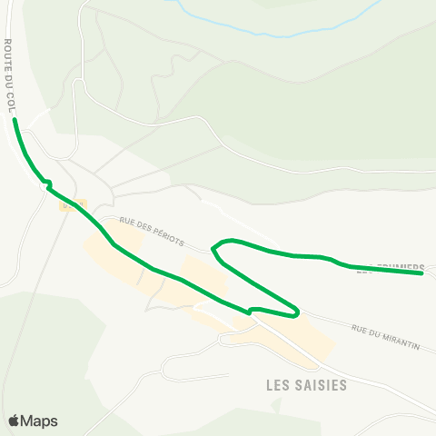 Navette des Saisies Les Saisies Le Signal - Les Saisies Les Hauts-Lieux map