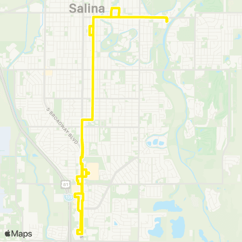 OCCK Yellow 2 Non Peak map