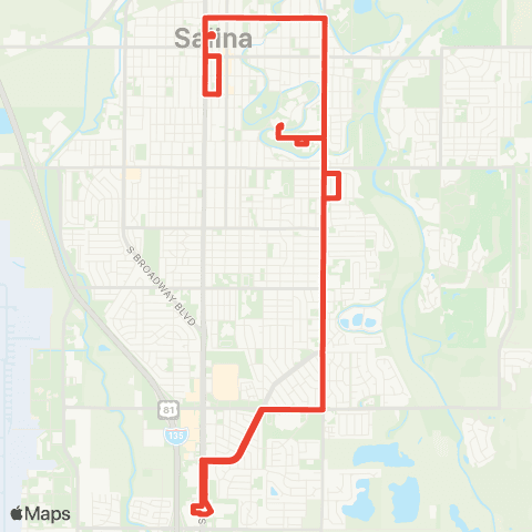 OCCK Red 4 PM Peak map