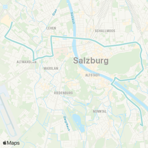 Salzburg Verkehr Salzburg Europark-Salzburg Josefiau map