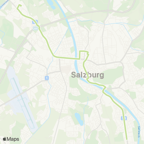 Salzburg Verkehr Salzburg Polizeidirektion-Salzburg Forellenwegsiedlung map