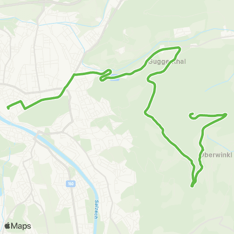 Salzburg Verkehr Salzburg Mirabellplatz-Gaisberg Gaisbergspitze map