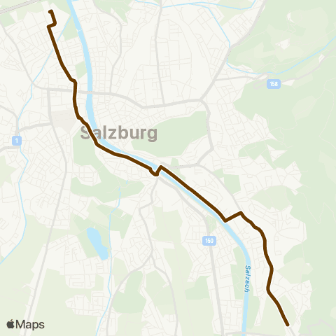 Salzburg Verkehr Salzburg Ferdinand-Hanusch-Platz-Salzburg Johannes-Filzer-Straße map
