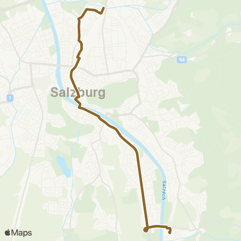 Salzburg Verkehr Salzburg-Süd S-Bahn-Salzburg Landstraße map