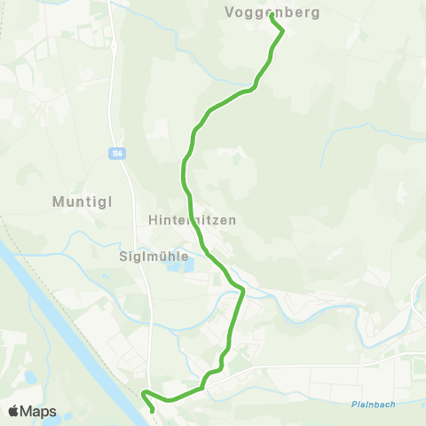 Salzburg Verkehr Ortsverkehr Bergheim: Bergheim S-Bahn - Voggenberg Ort map