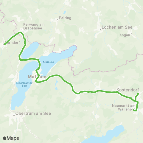 Salzburg Verkehr Schülerverkehr Flachgau map