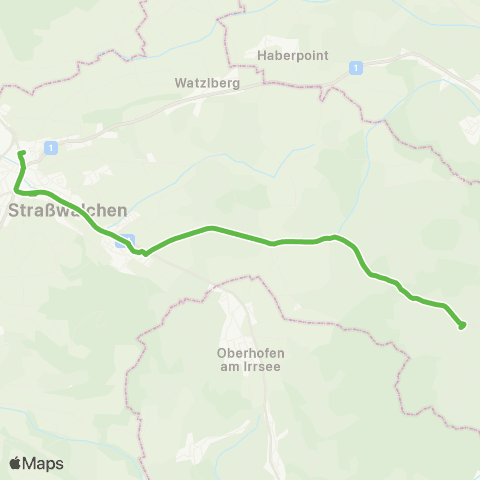 Salzburg Verkehr Straßwalchen - Hüttenedt map