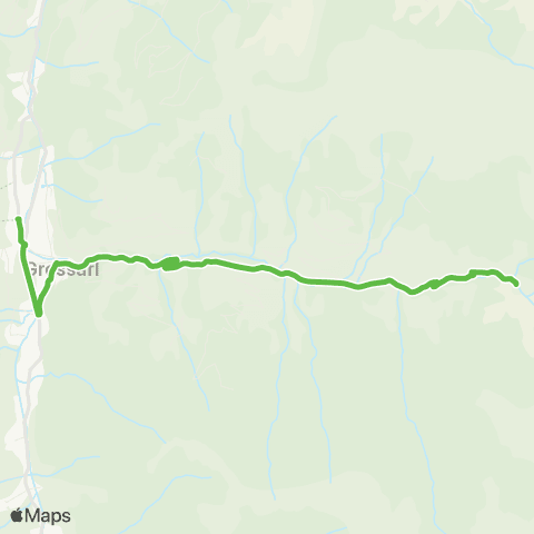 Salzburg Verkehr Großarl - Ellmautal - Klausbauer Winterfahrplan map
