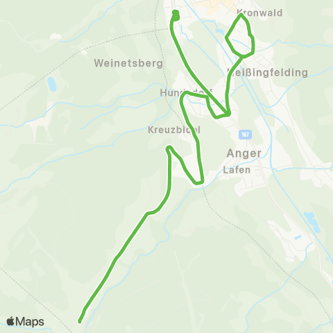 Salzburg Verkehr Angertal - Bad Hofgastein / Skibus Süd Bad Hofgastein - Linie 2 2490 Linienverkehr Salzburg map