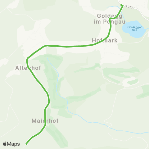 Salzburg Verkehr Ortsverkehr Goldegg map