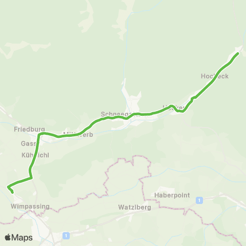Salzburg Verkehr SVV - Sitzenbleiber map