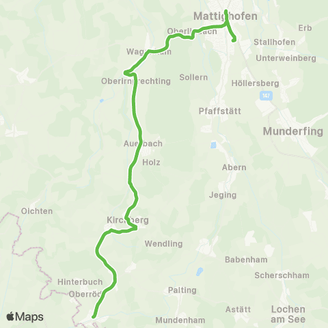 Salzburg Verkehr SVV - Sitzenbleiber map