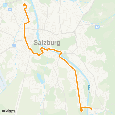 Salzburg Verkehr Salzburg-Süd S-Bahn-Salzburg Salzburgarena map