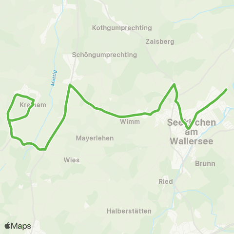Salzburg Verkehr Seekirchen - Mödlham - Seekirchen Final map
