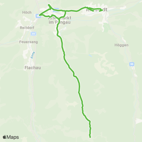 Salzburg Verkehr SAZ map