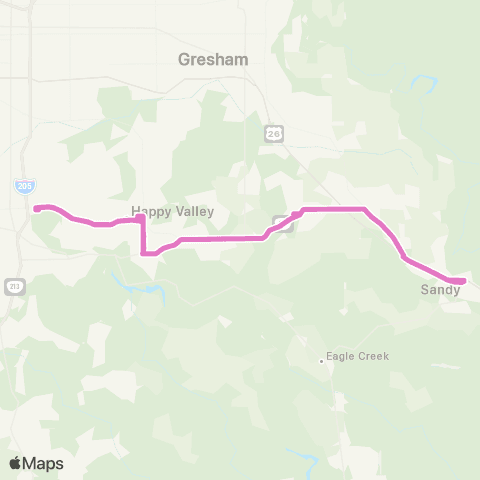 Sandy Area Metro Clackamas Town Center 2.0 map