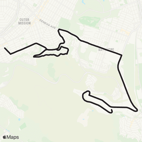 SamTrans School Routes Lipman School - Templeton / Brunswick map