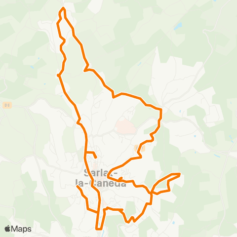 Sarlat'BUS Rue Gallière - Place du 14 juillet map