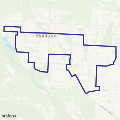County Express Tripper map