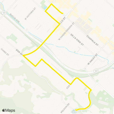 MTD Lower West / SBCC map