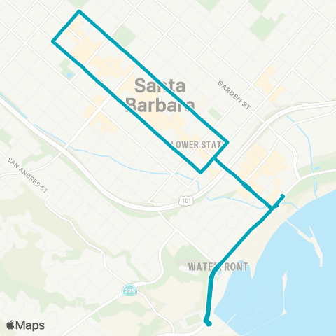 MTD Downtown Waterfront map