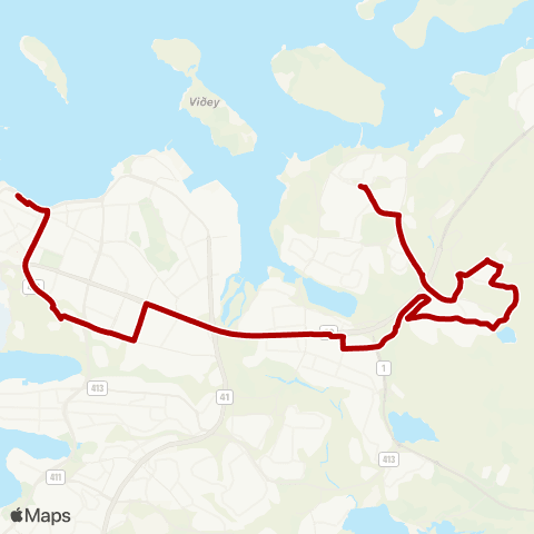 Strætó Spöngin - Skúlagata map