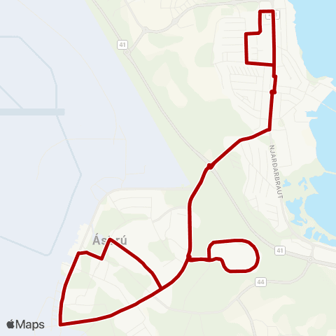 Strætó Miðstöð - Keilir map
