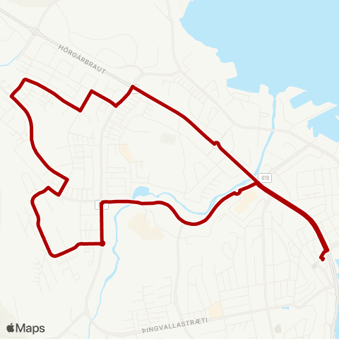 Strætó Síðuhverfi - Giljahverfi map