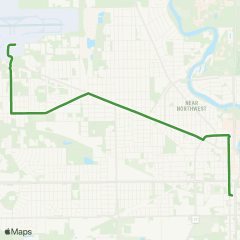 Transpo Lincolnway-Airport map