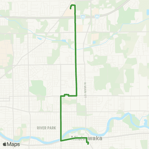 Transpo UP Mall-Mishawaka map