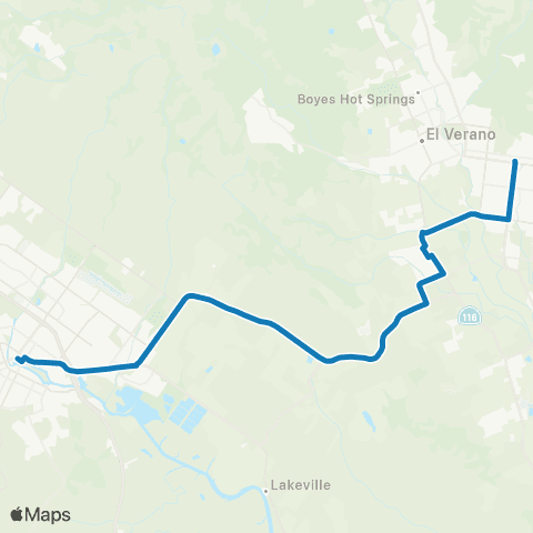 Sonoma County Transit Sonoma, Petaluma map