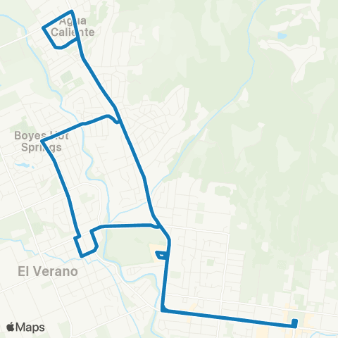 Sonoma County Transit Sonoma Valley map