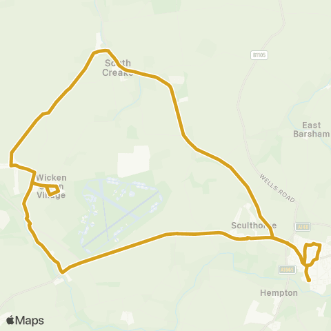 Sanders Coaches Oak Street - Oak Street map