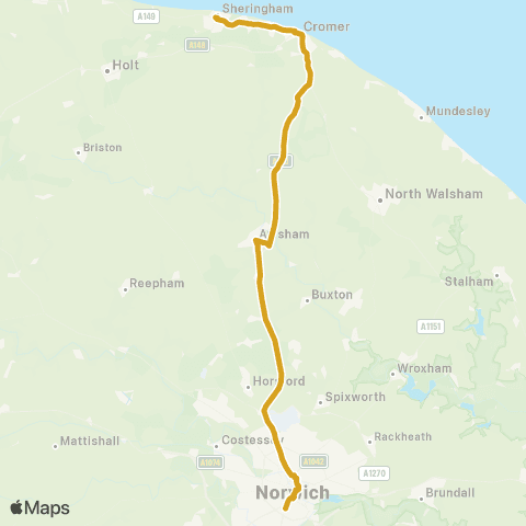 Sanders Coaches Bus Station - Railway Approach map